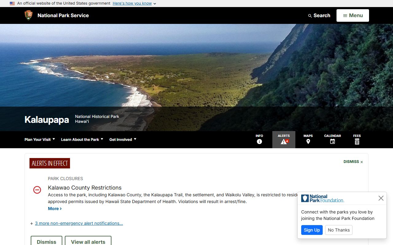 Kalawao County busted mugshots Kalaupapa National Historical Park page