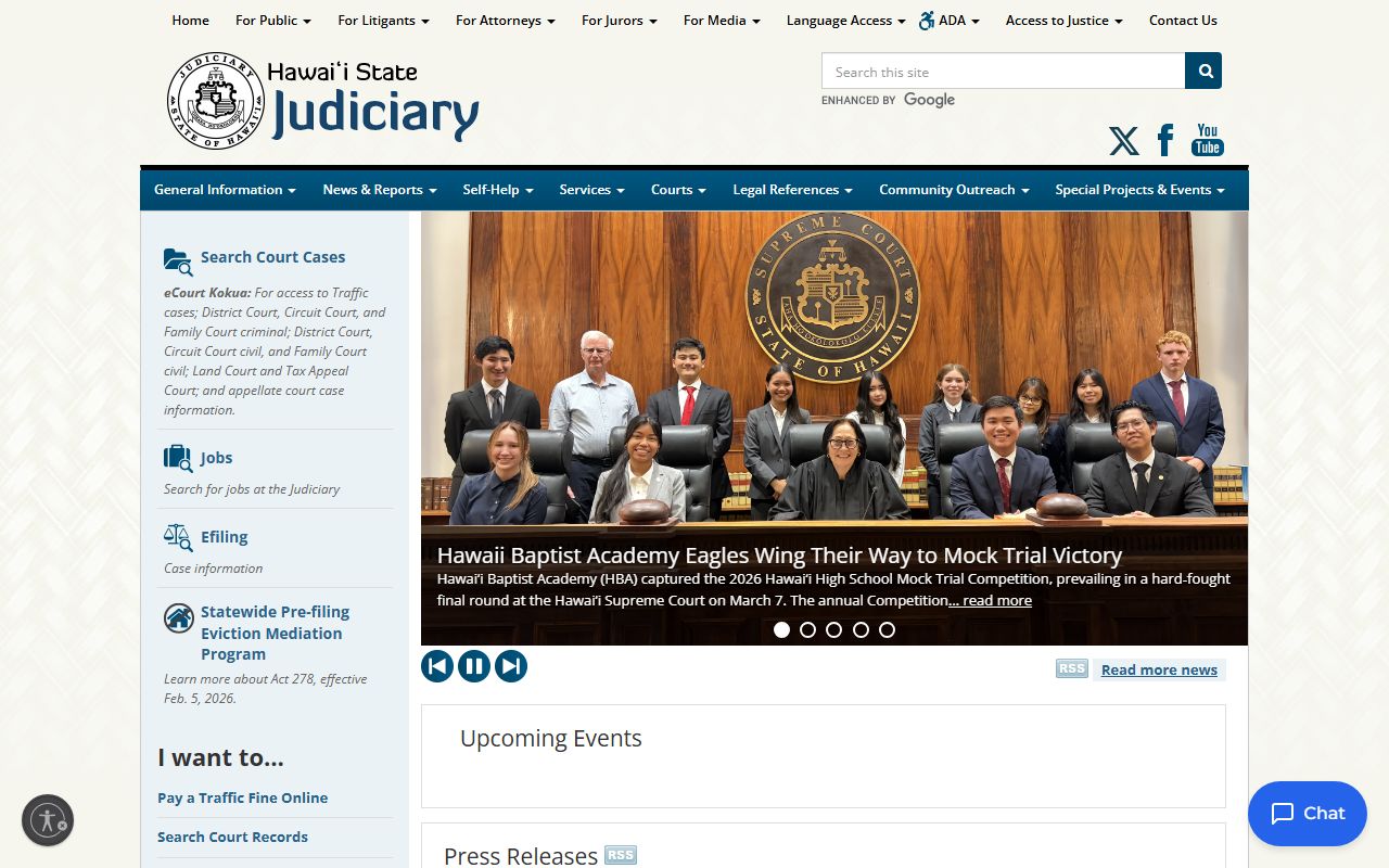 Hawaii busted mugshots state judiciary portal